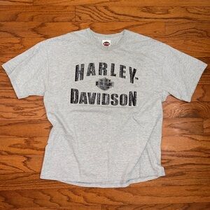 Harley Davidson Logo Gray Grey Metro Iowa T Shirt Size XL Men’s